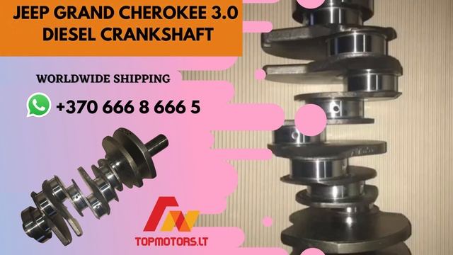 Jeep grand cherokee 3.0 D crankshaft for sale смотреть онлайн