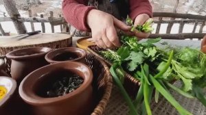 Kənd Həyatı. Жизнь в Горах. Бабушка Приготовила Турецкий Лахмаджун.