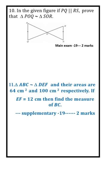 previous year board questions -2#shorts #sslcexam2023 #triangles