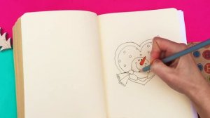 ИДЕИ ДЛЯ БЛОКНОТА на НОВЫЙ ГОД ОФОРМЛЕНИЕ ЛИЧНОГО ДНЕВНИКА(ЛД),АРТБУКА, sketchbook DIY