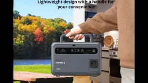 CTECHi GT600 600W 384Wh Portable Power Station, LiFePO4 Battery Solar Generator   EU9.NL