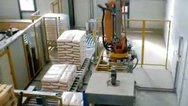 Роботизированное паллетирование с использованием робота KUKA