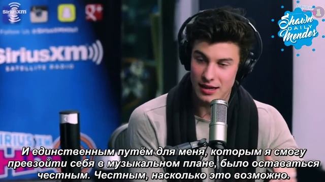 Shawn Mendes talks about In My Blood with The Morning Mash Up on SiriusXM Hits 1 [RUS SUB]