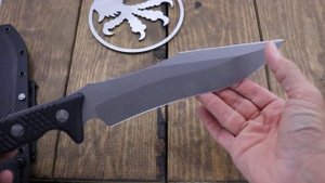 Microtech Arbiter Fixed Blade Knife 8.75" Recurve Stonewash Monster!