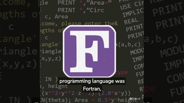 programming facts | fortran