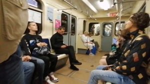 "Номерной"! Поездка в Екатеринбургском метро на метропоезде   81-717.5 (ЛВЗ/ВМ)