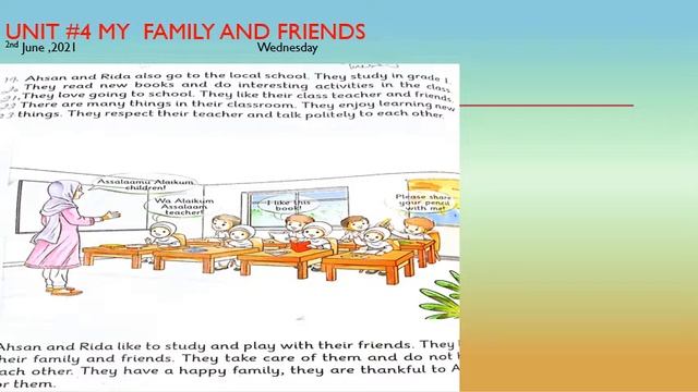 Grade 1 English Unit 4: My Family And Friends (Bk pg # 22) смотреть онлайн