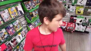 Kid Temper Tantrum At GameStop First Time  Wanted Grand Theft Auto V