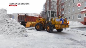 Борьба со снегом в Лангепасе