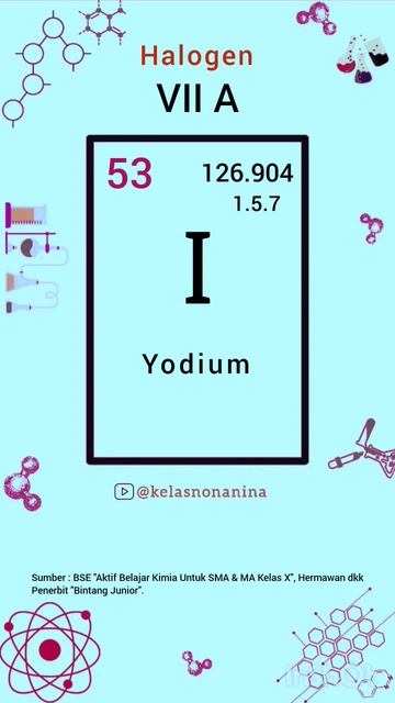 Unsur Yodium.. students belajar science chemistry kimia shorts
