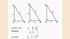 Пифагорова тройка. Теорема Пифагора. Прямоугольный треугольник.