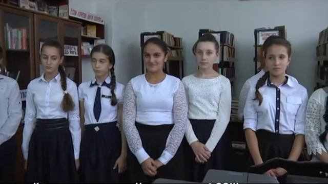 Школьное телевидение.  Райондин кьилин библиотекада.