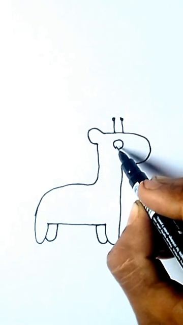 Giraffe drawing easy #short #atikdrawingacademy #easy #drawing #giraffe. смотреть онлайн