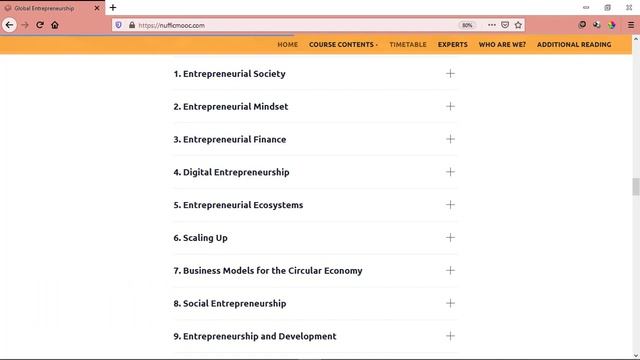 Free Online Global Entrepreneurship Course with Free Certificate | Free Entrepreneurship Course