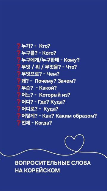 Вопросительные слова на корейском языке #корейский #корейскийязык