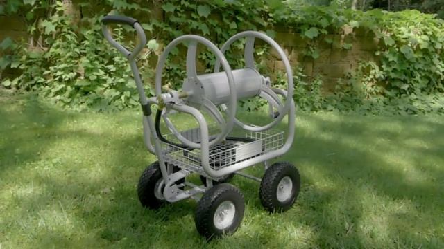 Strongway Garden Hose Reel Cart - Holds 400ft.L x 5/8in. Dia. Hose смотреть онлайн