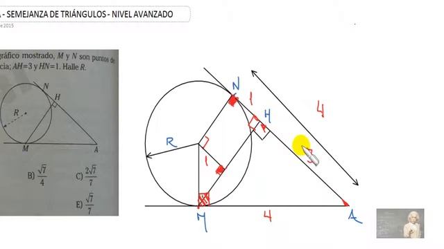 SEMEJANZA DE TRIÁNGULOS PROB 13 смотреть онлайн