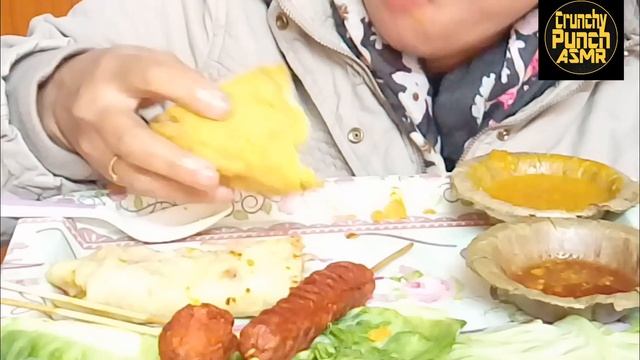STREET FOOD||STICK FOOD|| FAST FOOD|| MUKBANG/ASMR||(REAL EATING SOUND)||CRUNCHY PUNCH ASMR||