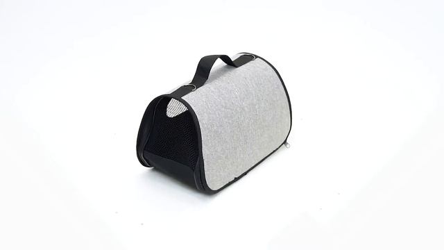 Сумка-переноска "PetTails" Комфорт №0 серая. Рогожка, пластик смотреть онлайн