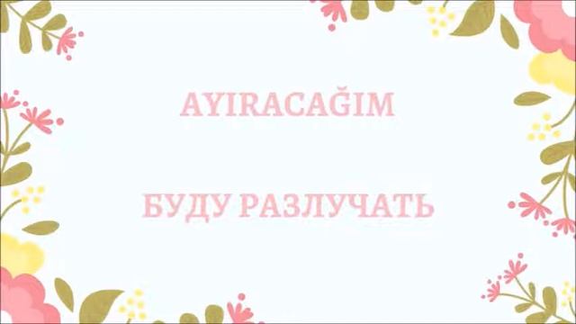 Турецкий язык. Rusça fiiller. Турецкий словарь. Турецкие глаголы (66)