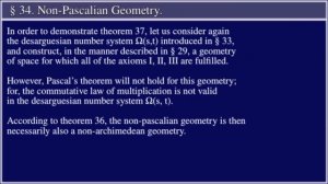 The Foundations of Geometry, by David Hilbert, section 34