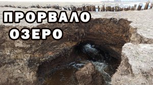 Прорвало дамбу и вся вода в озере утекла в лог. Обзор весеннего происшествия возле нашей деревни