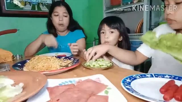 Real Mukbang | VEGETABLES | HOTDOG | HAM | SPICY NOODLES | CHICKEN