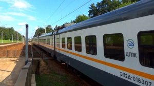 Электропоезд ЭП2Д-0183 сообщением "Ипподром - Москва Казанский вокзал"