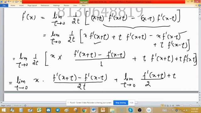 function of one variable iit jam 2014 continuous derivative real analysis mathematics solution gate