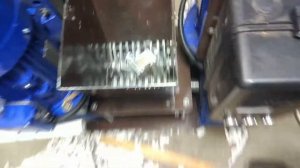 Шредер РАДИС 2В-4кВтх2-200 (Измельчение ПВХ оконных рам часть2)