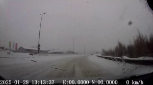 Пермь. Съезд с Красавинского моста. Ушёл от аварии.