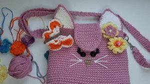 Детская летняя сумка🥰#вяжемдетям #вязаниекрючком #детскаясумка
