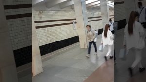 Грузовой номерной состав метро Новые Черемушки, Москва