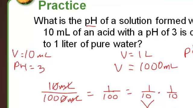 Chemistry 3/17 Dilution and pH changes смотреть онлайн