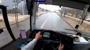 Новогодняя работа на автобусе глазами водителя