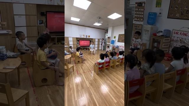 Фрагмент урока английского языка в Азии(Вьетнам). Warm up!! #englishteacher #vietnam #kids #lesson смотреть онлайн