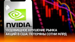 Акции американской Nvidia за сутки рухнули на $1,5 трлн из-за успеха компании из КНР / РЕН Новости