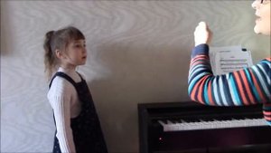 Урок пения с ребенком 6-ти лет