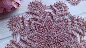 Салфетка вязаная крючком #салфеткакрючком #dolly #салфетка #