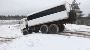 Испытания вахтовых автобусов КАМАЗ производства ООО Автомастер