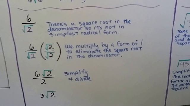 Geometry 5.6b, Simplest Radical Form, Quick Review смотреть онлайн