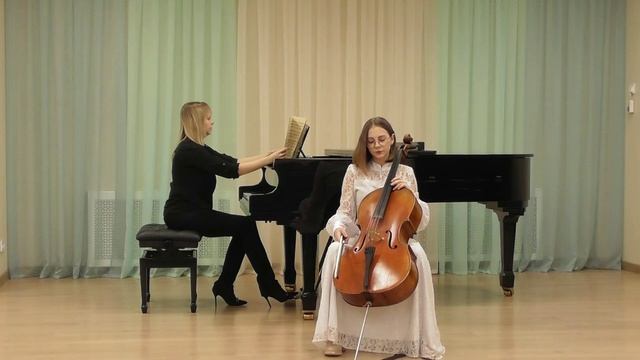 А. Глазунов "Песнь Менестреля", Г.Гольтерман "Тарантелла", Плутахина Варвара, 7 класс, виолончель