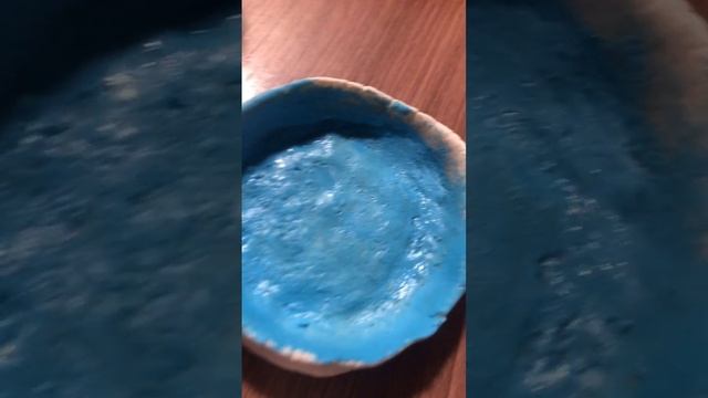 Раскрашиваю тарелочку из солёного теста) смотреть онлайн