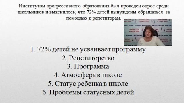 Опрос учащихся, репетиторство