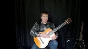 Семиструнная Гитара-урок 58 Развитиe техники Арпеджио, постановкa правой руки на семиструнной гитар