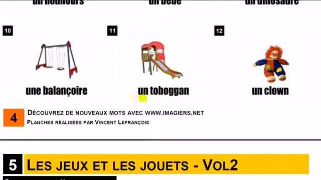 урок французского языка # Vocabulaire # Les jeux et les jouets смотреть онлайн