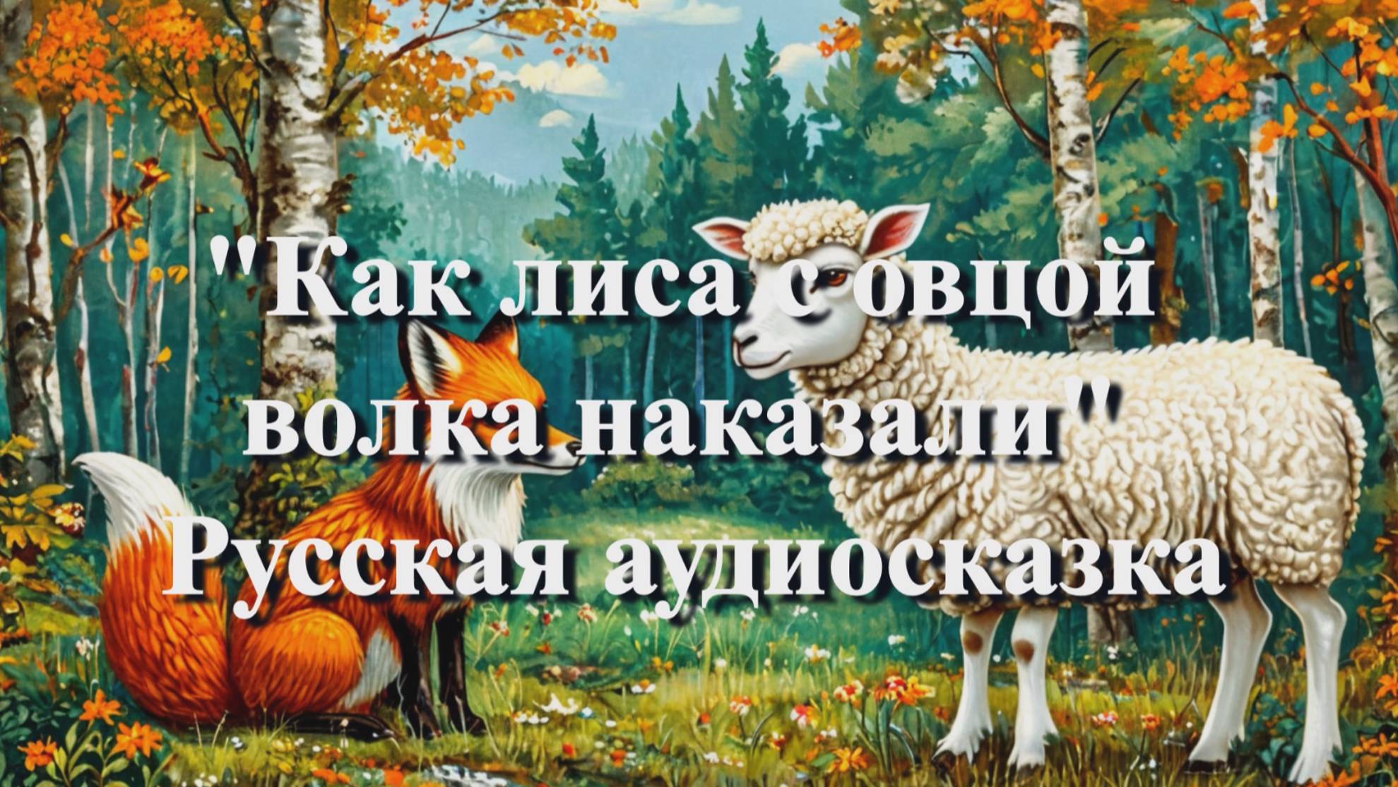 Как лиса с овцой волка наказали — русская народная аудиосказка смотреть онлайн