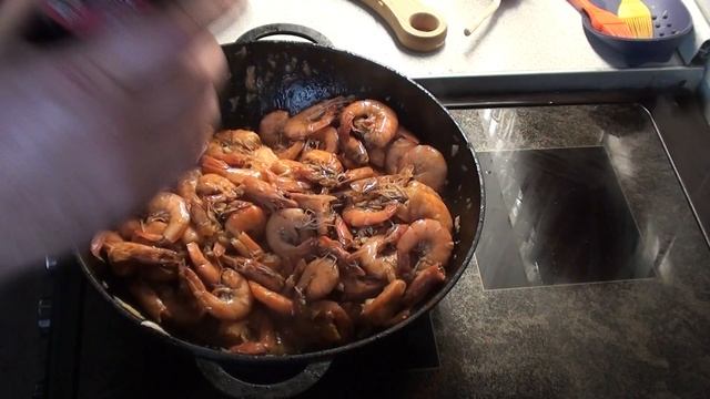 Креветки в Казане! Лучшая закуска к Пенному!Креветки с Чесноком! смотреть онлайн