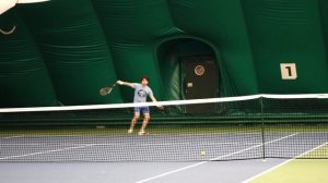 Теннисный слайс.Нарезка с бэкхенда).Tennis slice technique. Slice tennis variant.