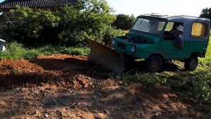 Самодельный отвал на ЛуАЗ